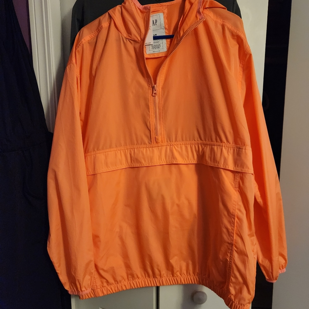 GAP Orange Raincoat Lightweight Anorak